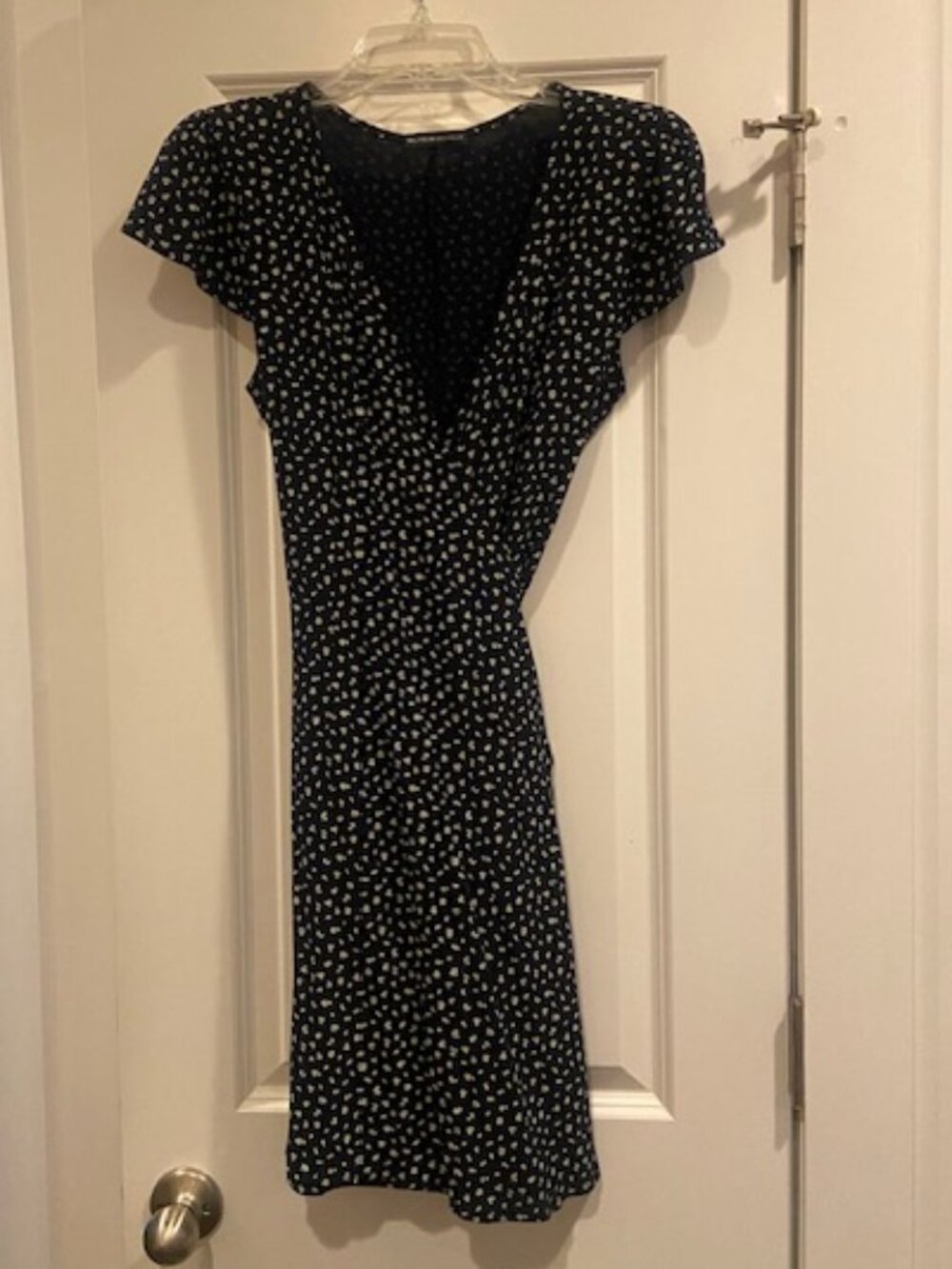 Brandy Melville Navy Floral Wrap Dress Size Small